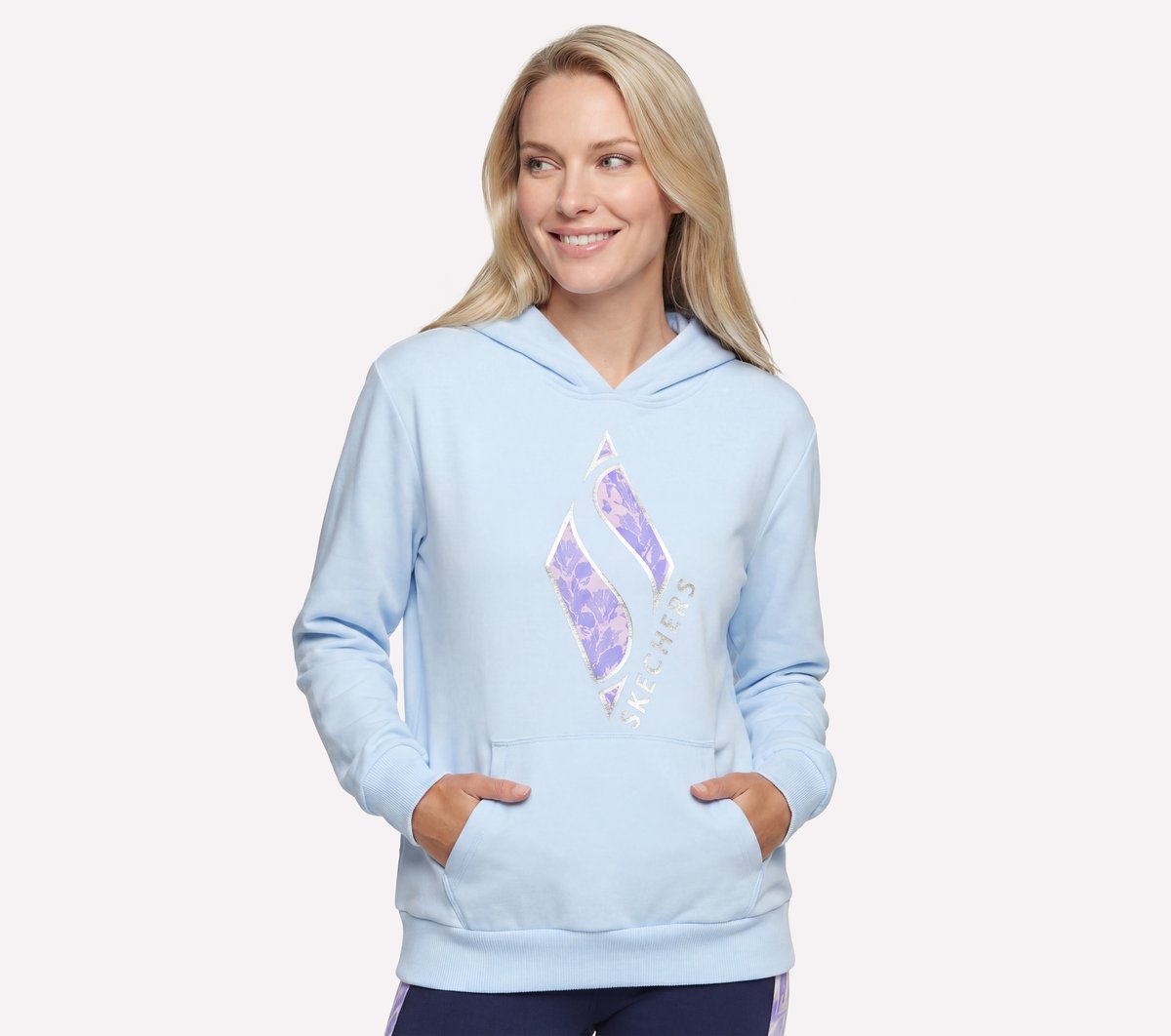 Skechers Women | Floral Diamond Pullover Hoodie