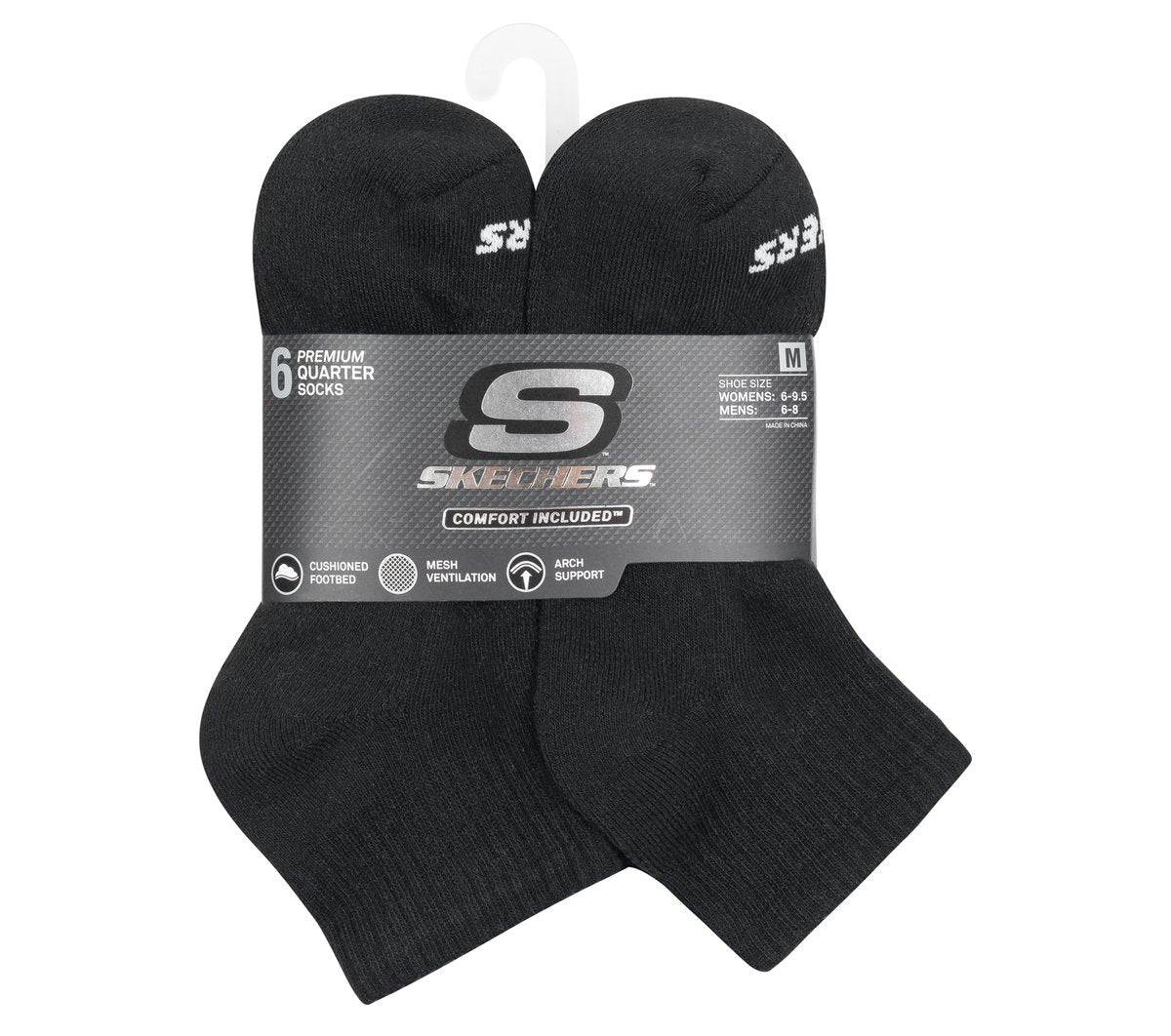 Skechers Women | 6 Pack Core Quarter Medium Socks