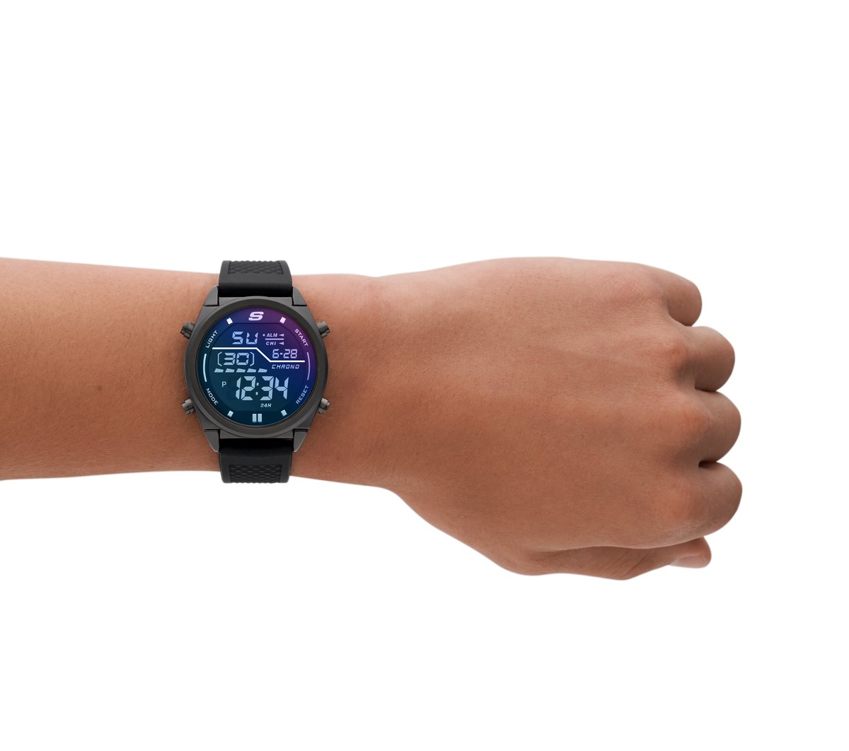 Skechers Men | Skechers Accessories Blue Face Digital Watch