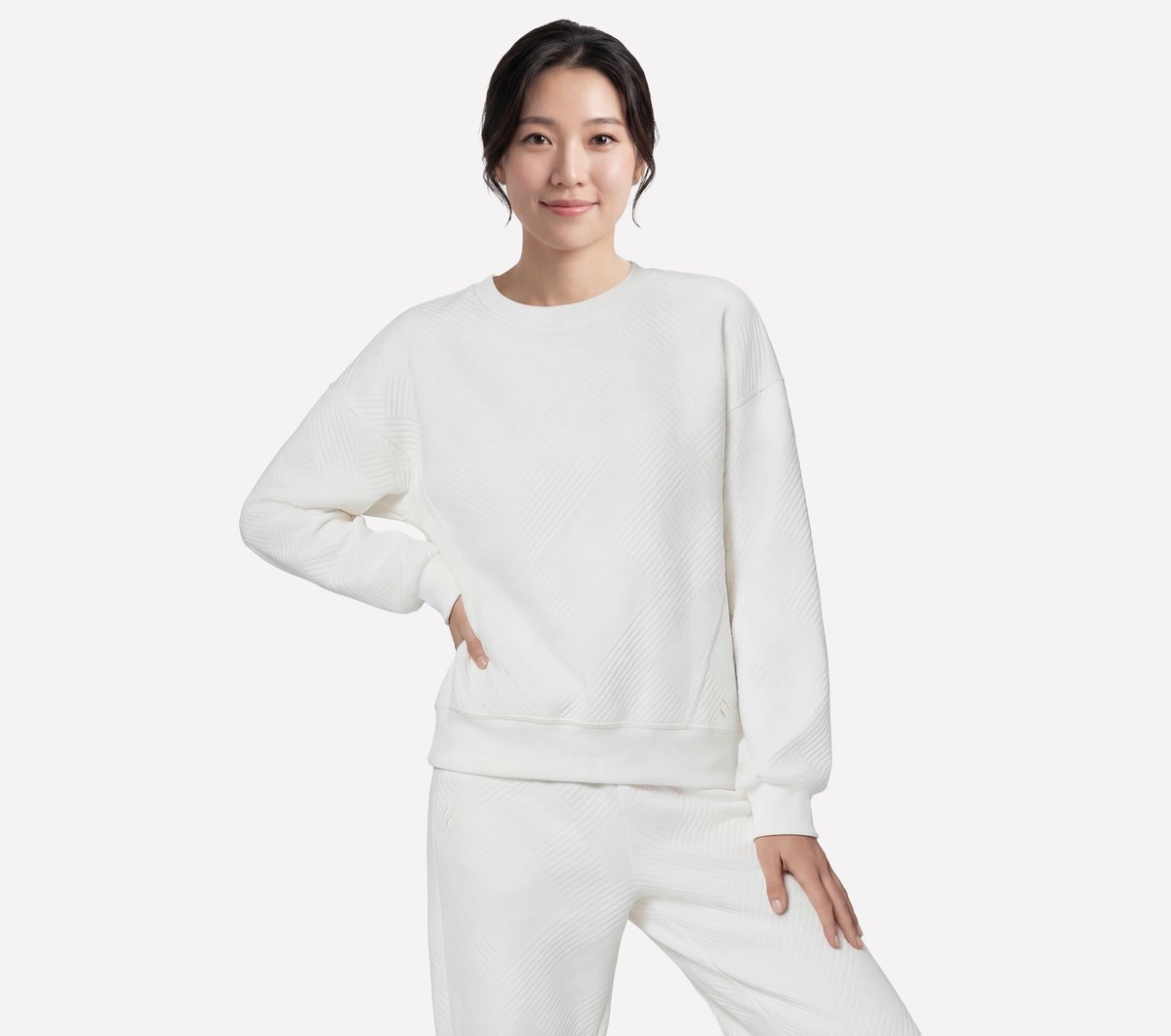 Skechers Women | Downtown Cozy Fit Long Sleeve Crew