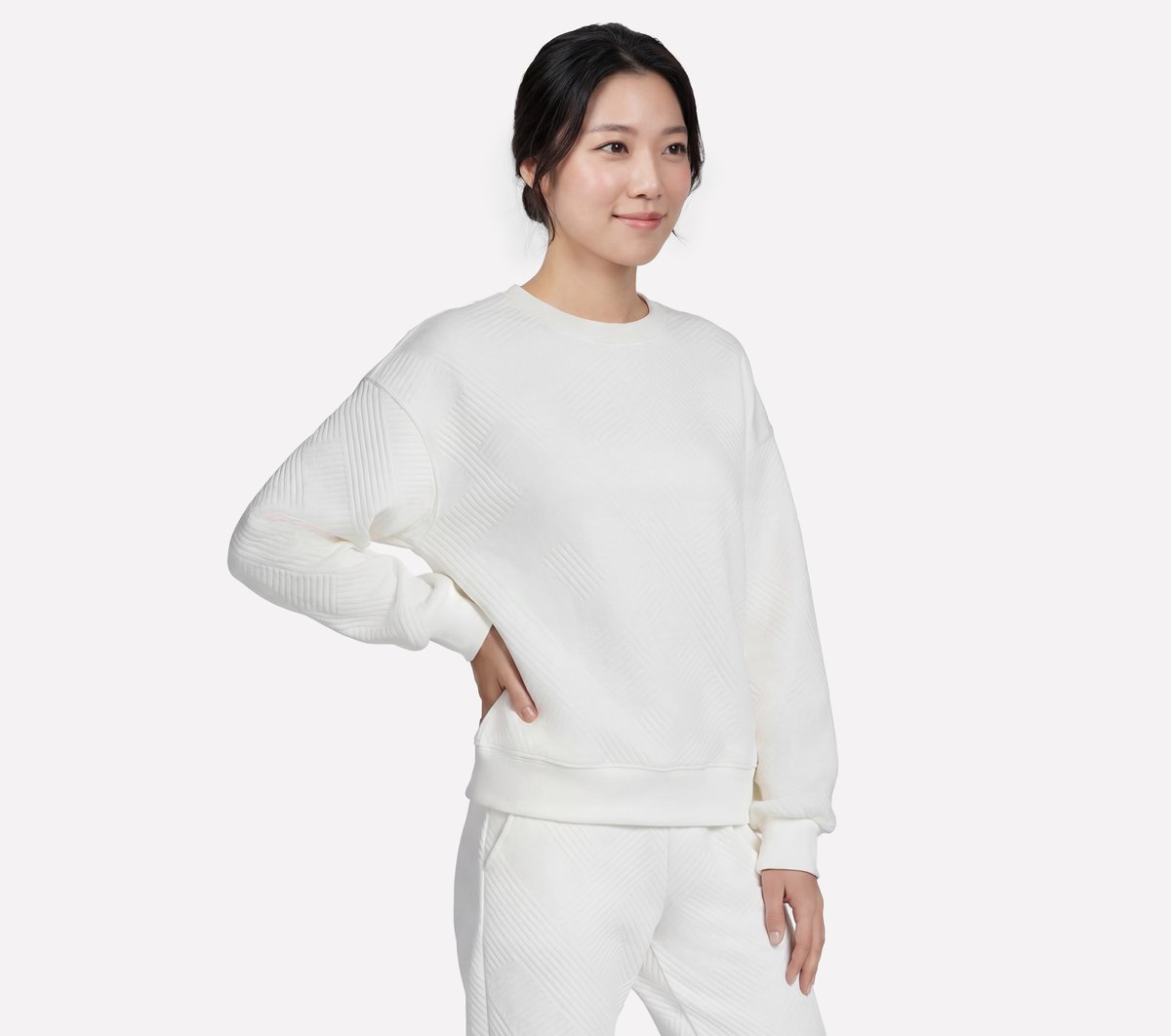 Skechers Women | Downtown Cozy Fit Long Sleeve Crew