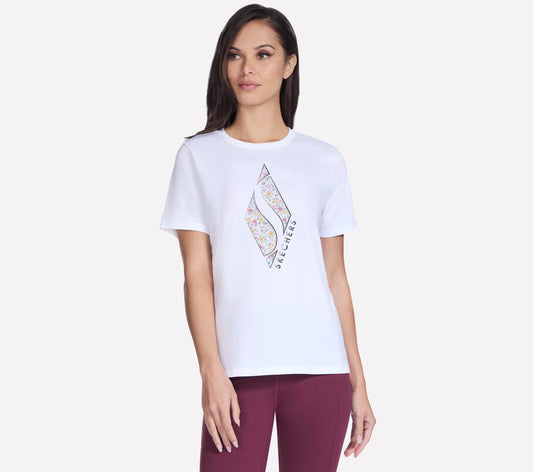 Skechers Women | Floral Diamond Short Sleeve Tee