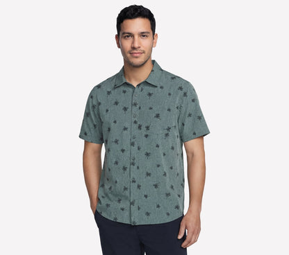 Skechers Men | The GO WALK Air Printed Short Sleeve Shirt