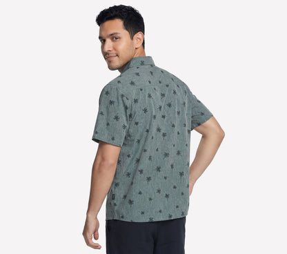 Skechers Men | The GO WALK Air Printed Short Sleeve Shirt