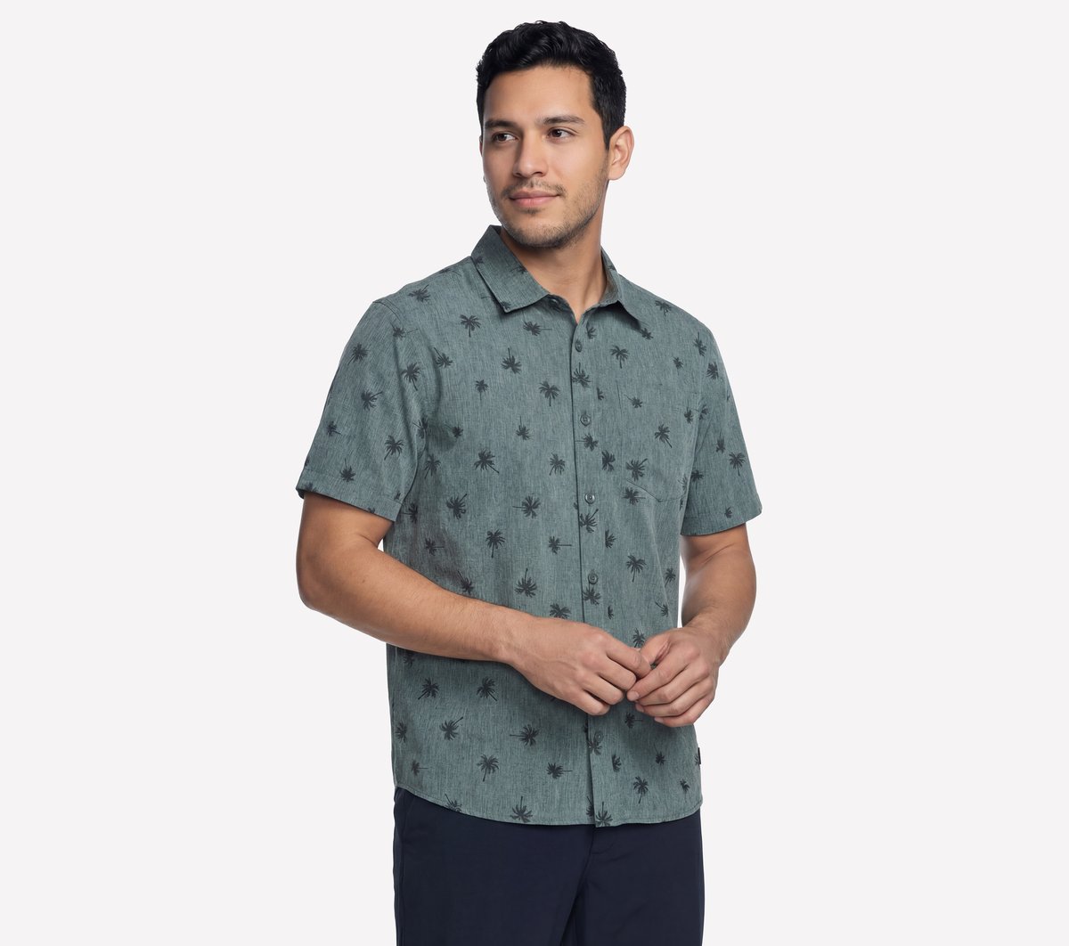 Skechers Men | The GO WALK Air Printed Short Sleeve Shirt