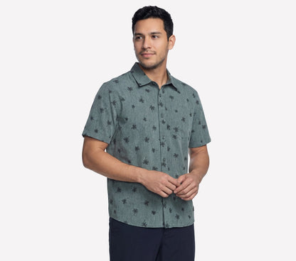Skechers Men | The GO WALK Air Printed Short Sleeve Shirt
