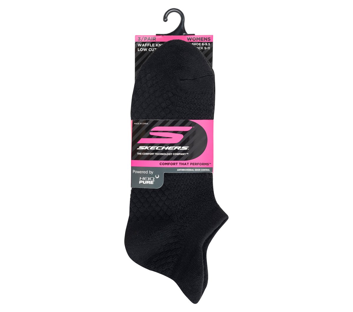 Skechers Women | 3 Pack Women's Performance Low Cut Textured Socks