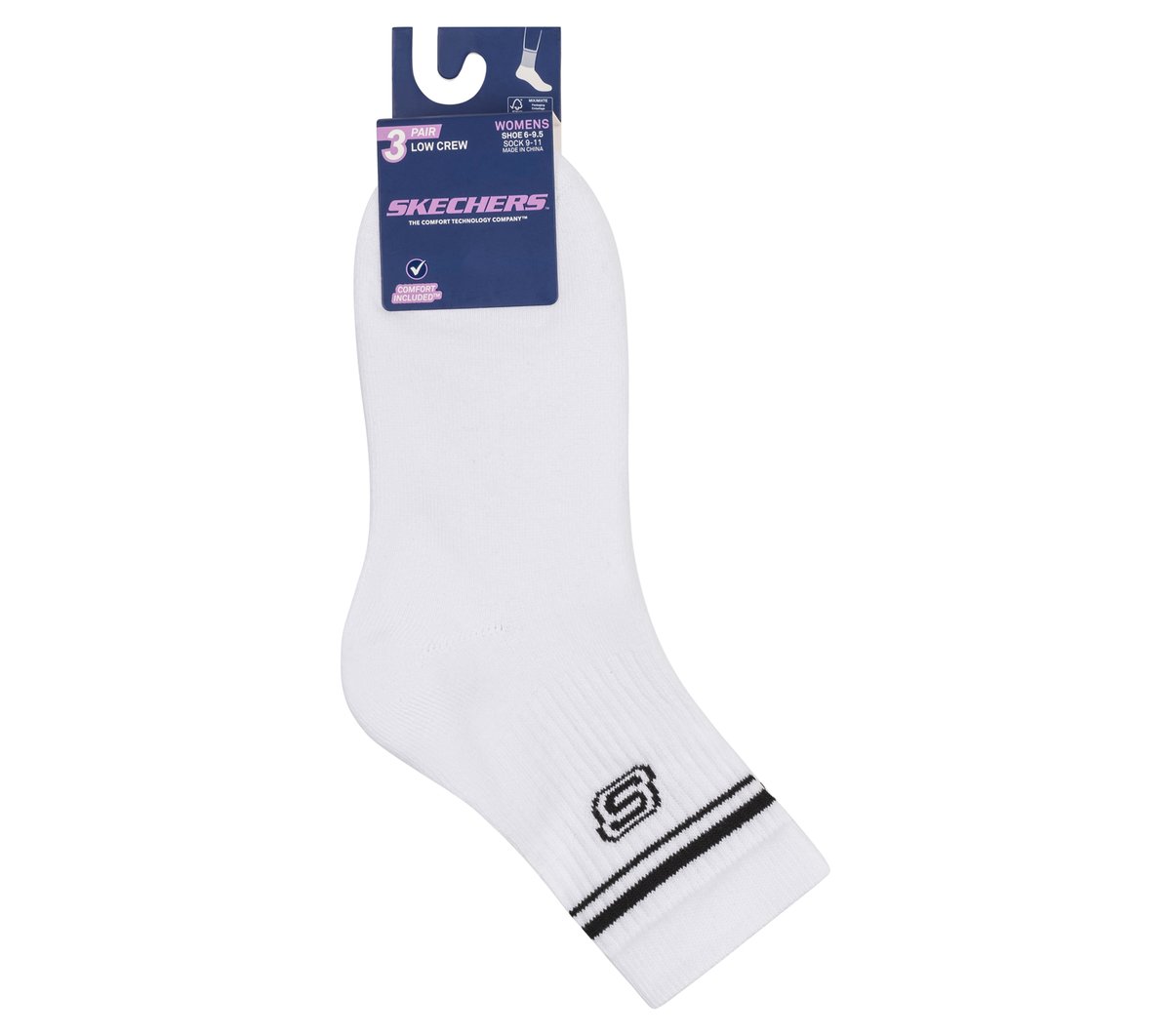 Skechers Women | 3 Pack Women's Low Crew Varsity Socks