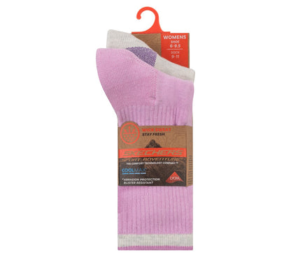 Skechers Women | 2 Pack Women's Crew Trail Socks