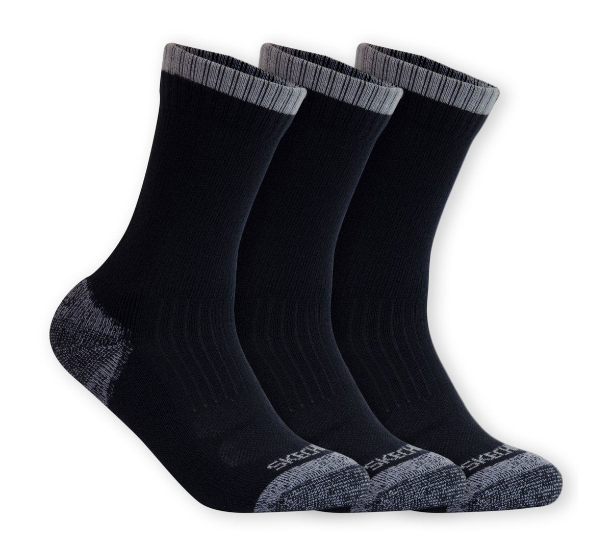 Skechers Women|Men | 3 Pack Half Terry Work Crew Socks