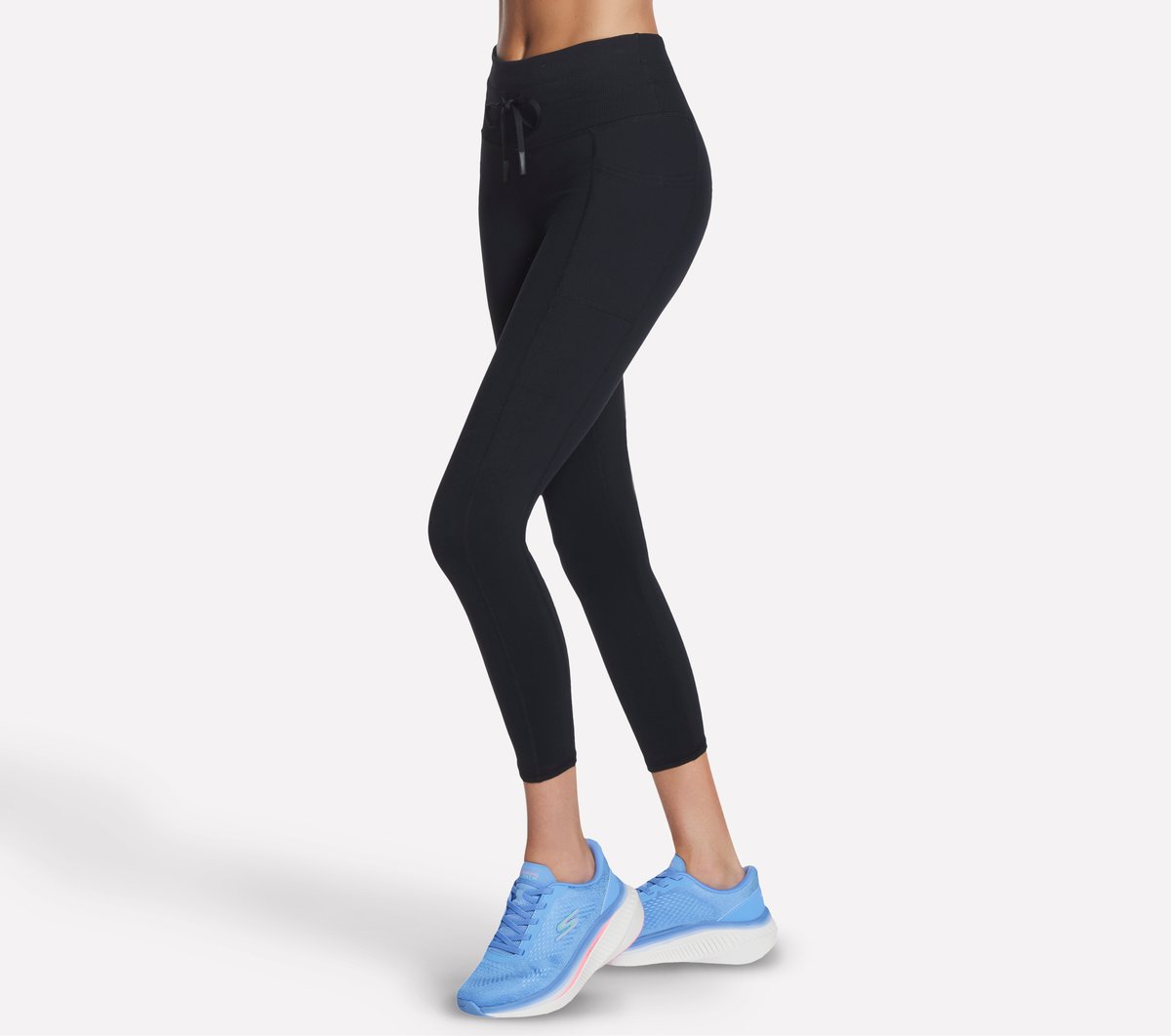 Skechers Women | GO WALK Rib Mix High Waisted 7/8 Legging