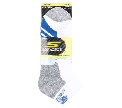 Skechers Men | 3 Pack Men's Half Terry Quarter Crew Socks
