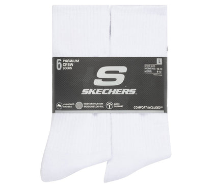 Skechers Men | 6 Pack Large Core Crew Socks