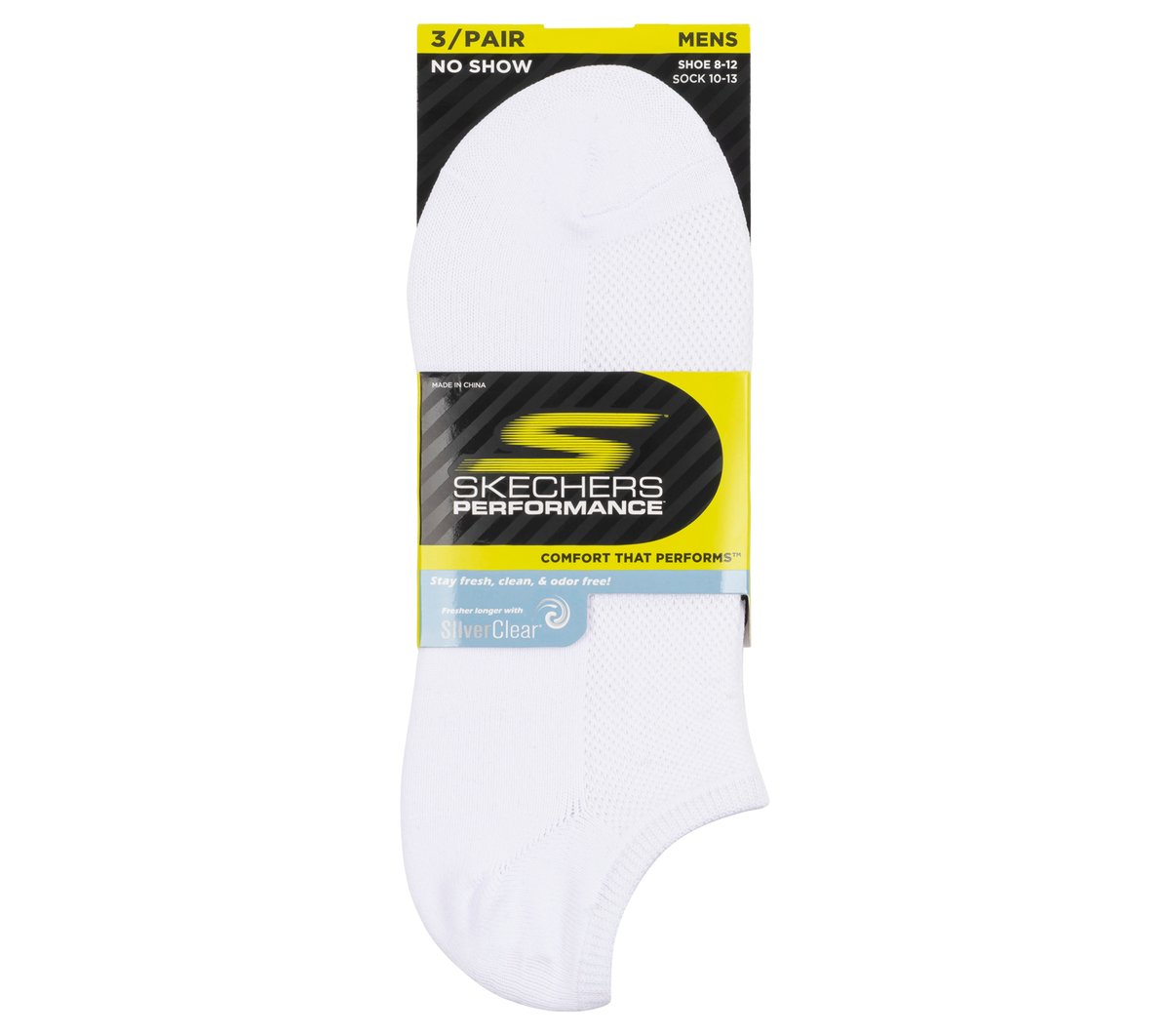 Skechers Men | 3 Pack No Show Stretch Socks