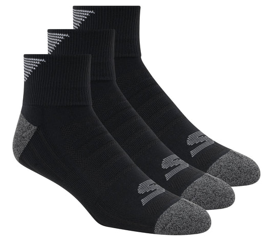 Skechers Men | 3 Pack Men's Half Terry Quarter Crew Socks