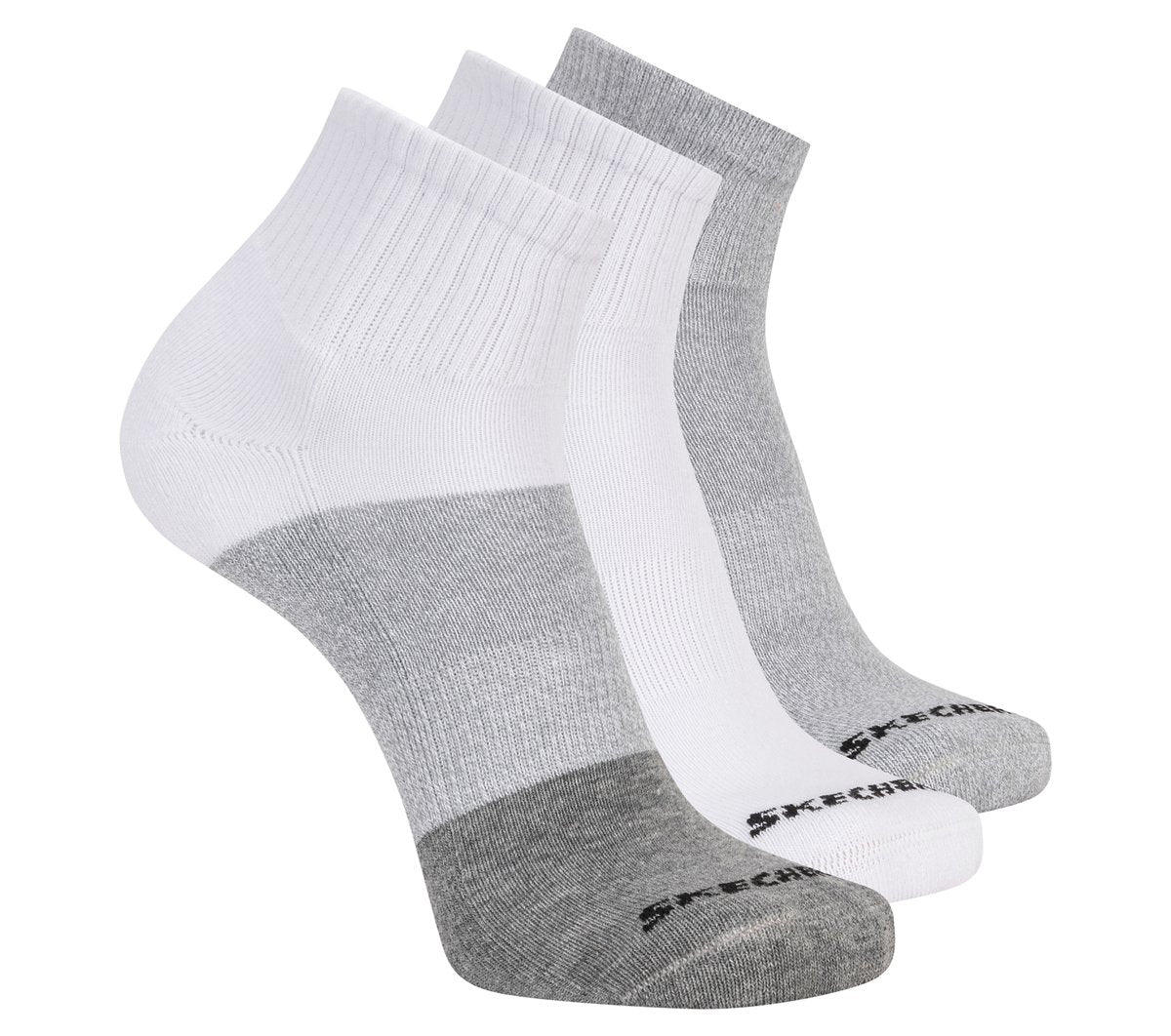 Skechers Men | 3 Pack Men's Colorblock Quarter Socks