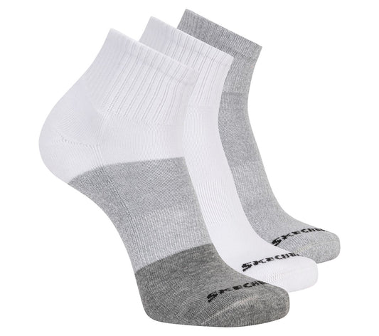Skechers Men | 3 Pack Men's Colorblock Quarter Socks