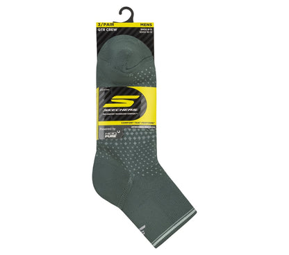 Skechers Men | 3 Pack Men's Performance Running Quarter Socks