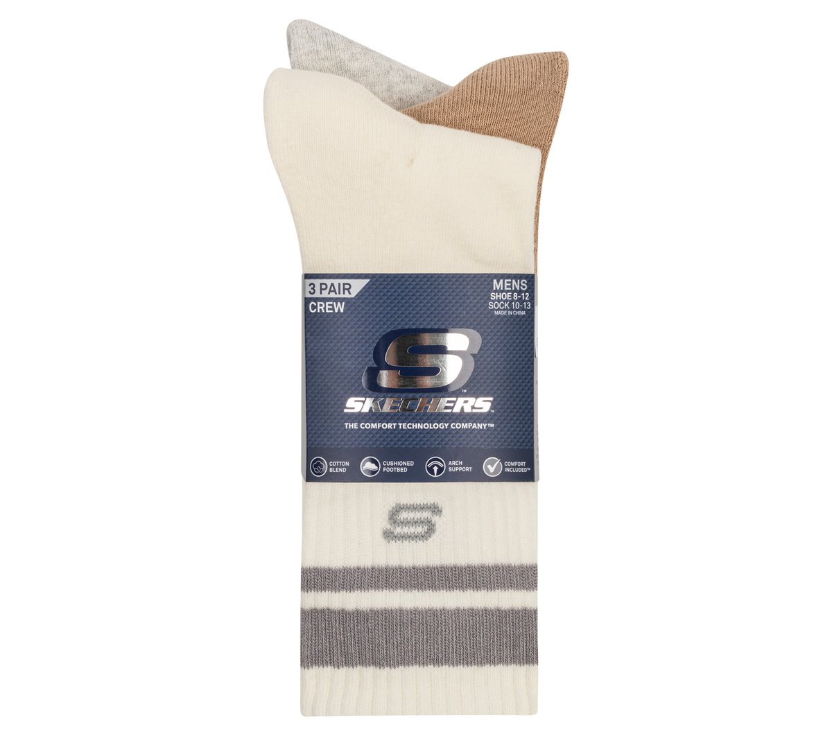 Skechers Men | 3 Pack Men's Lifestyle Crew Socks