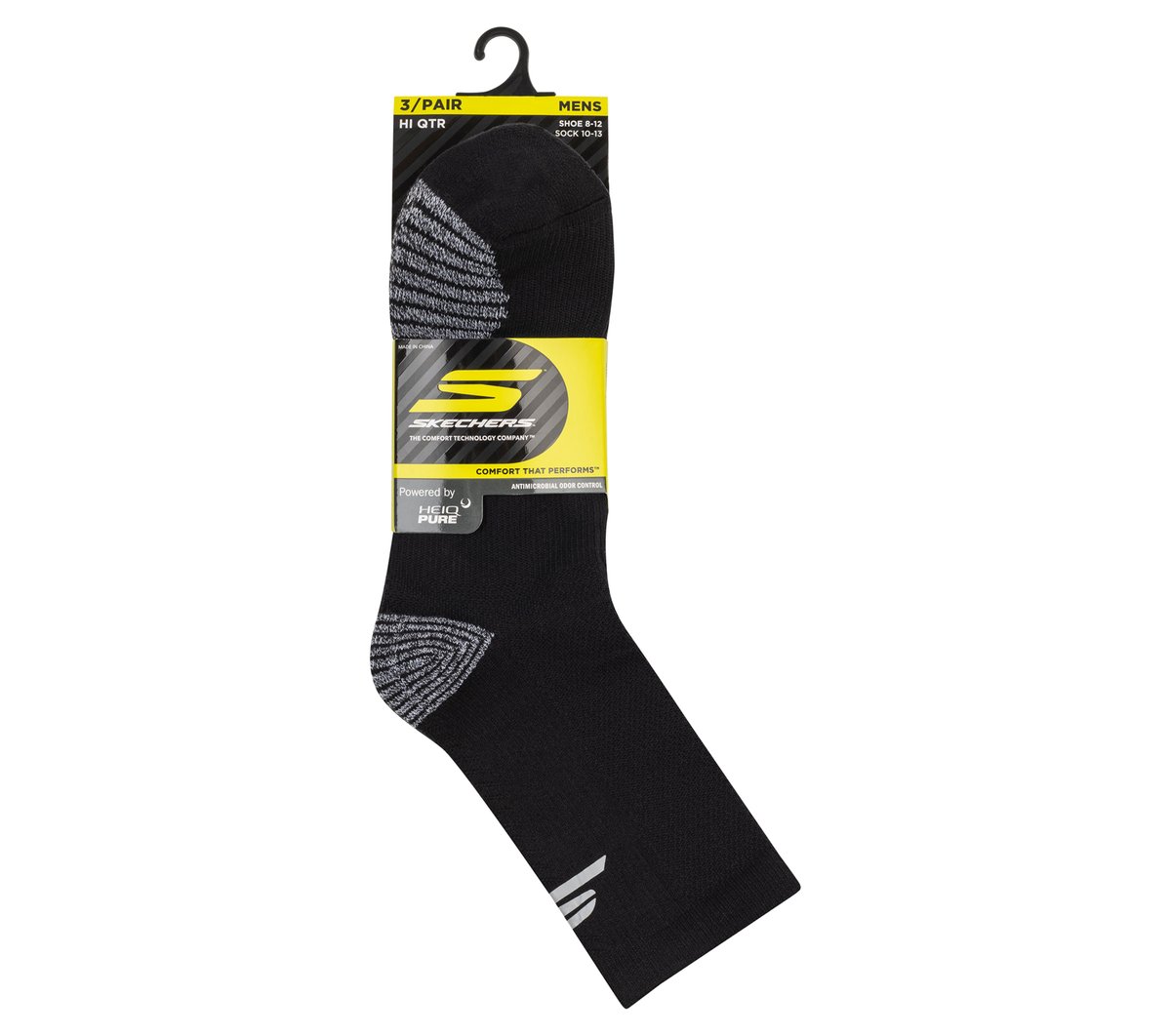 Skechers Men | 3 Pack Men's Performance Running High Quarter Socks
