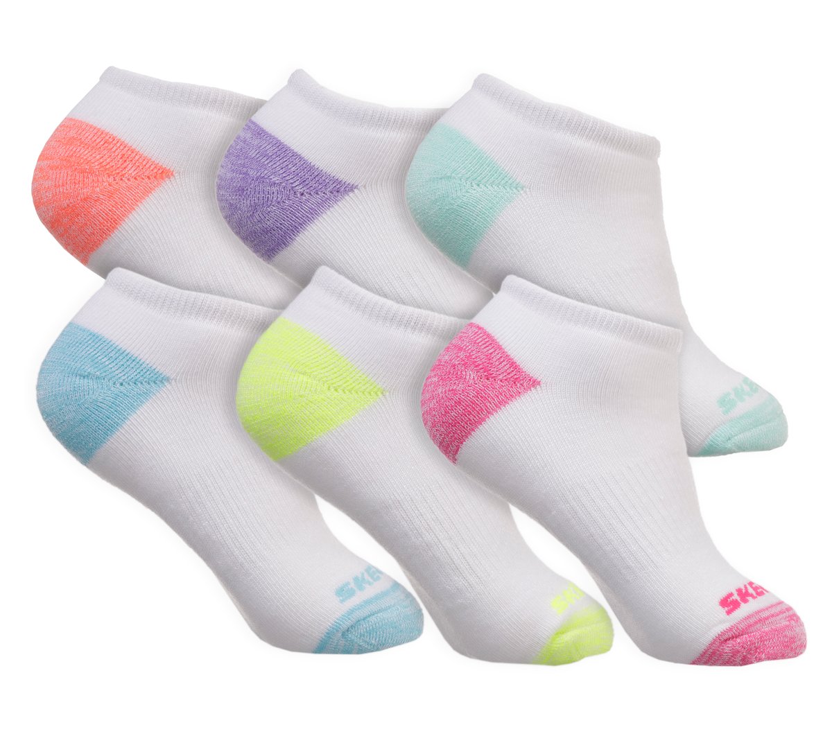 Skechers Kids | 6 Pack Low Cut Walking Socks